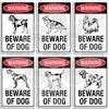 Uwaga na psa Metalowy znak Rottweiler Owczarek Niemiecki Golden Beagle Bulldog Pit Bull Pudel Bullmastiff Bloodhound Yorkshire Terrier Border Collie Schn