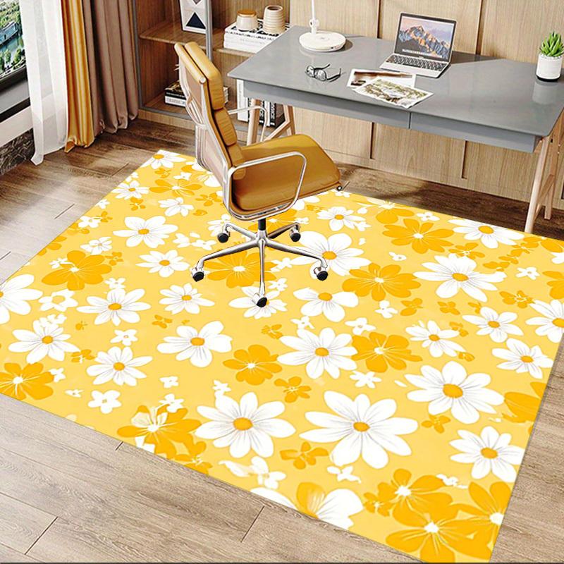 1PC Flower Pattern Non-Slip Floor carpet, suitable for Office, bedroomand playrooms. It can also be used as a sofa footrest cover-T72
