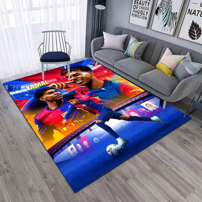 FC Barcelona's Lamine Yamal Young Player of the Year Carpet Is Suitable for Living Room and Bedroom Doormats Office Balcony Decorative Carpet 5