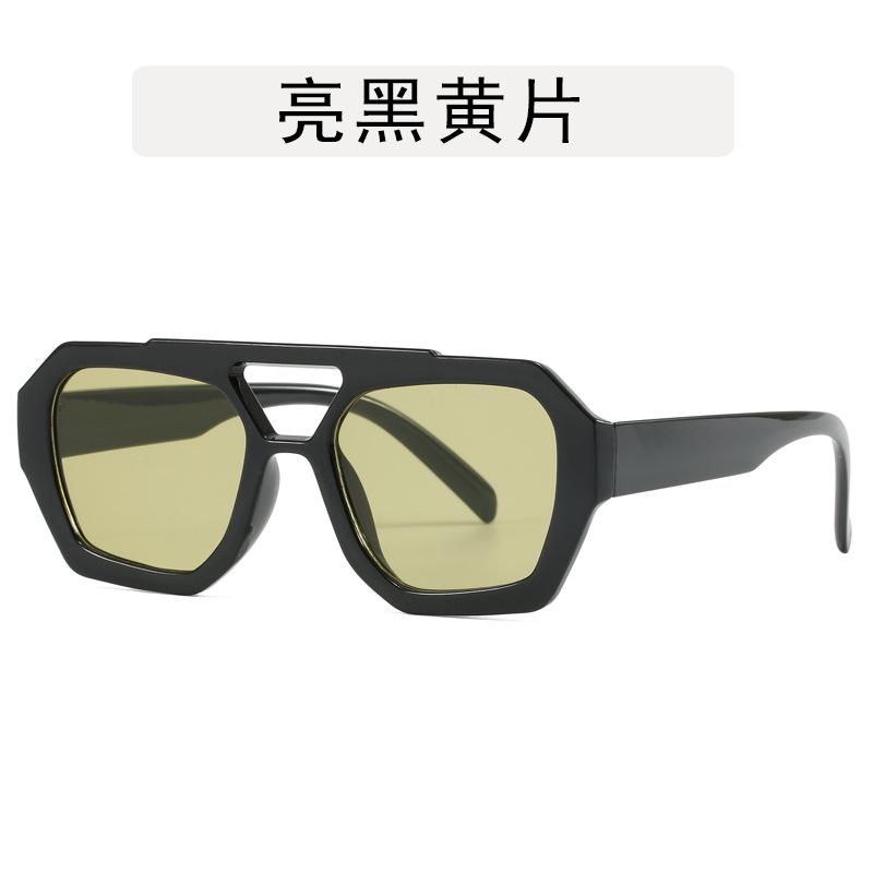 Polygon Shape Women's Sunglasses Double Bridge Anti-glare Sun Glasses for Men Hiking Mountaineering Sun Glass Women