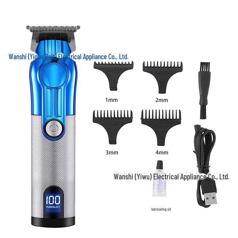 USB Rechargeable LCD Display Electric Hair Clipper & Razor