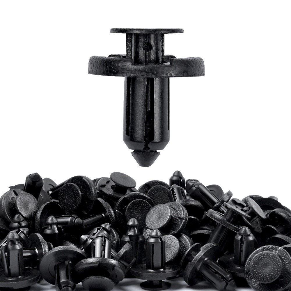 200PCS Bumper Clips 8mm Push Flare Fastener for and Plastic