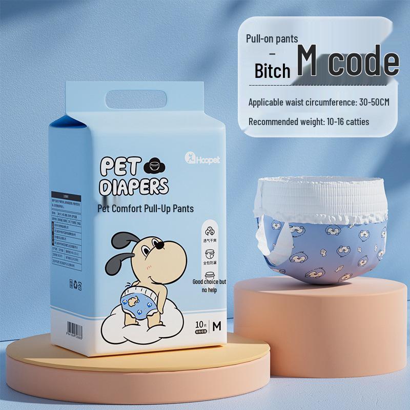 Female Dog Physiological Pull-Up Pants and Male Dog Diapers - Pet Sanitary Napkins for Menstrual Care.