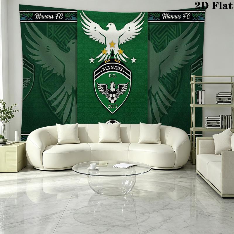 MANAUS FC Wall Tapestry Aesthetic Wall Hanging Printed Fabric Blanket Decorative Tapestries for Bedroom Living Room Home Decor