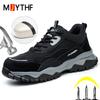 Electrical Insulation 6kV Work Shoes Men Composite Toe Security Boots Puncture-Proof Safety Shoes Men Work Sneakers Lightweight