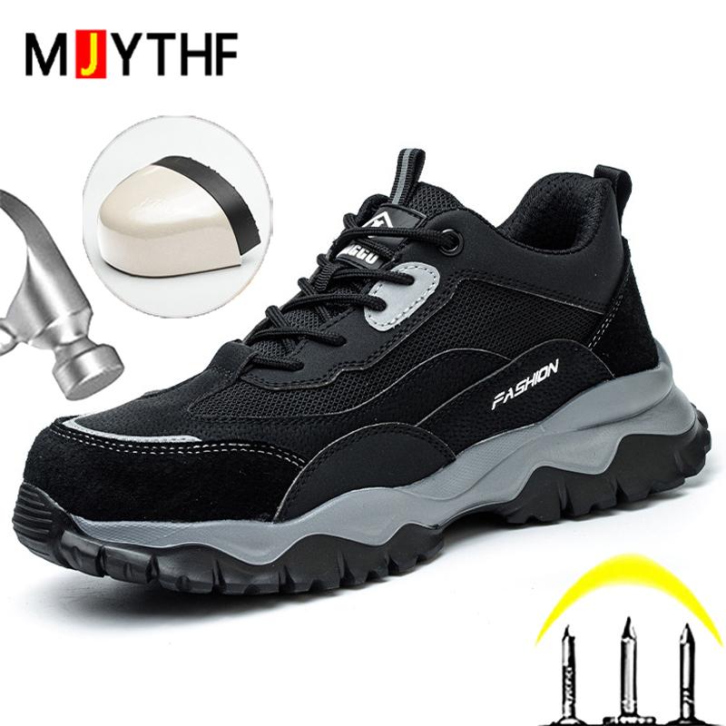 Electrical Insulation 6kV Work Shoes Men Composite Toe Security Boots Puncture-Proof Safety Shoes Men Work Sneakers Lightweight