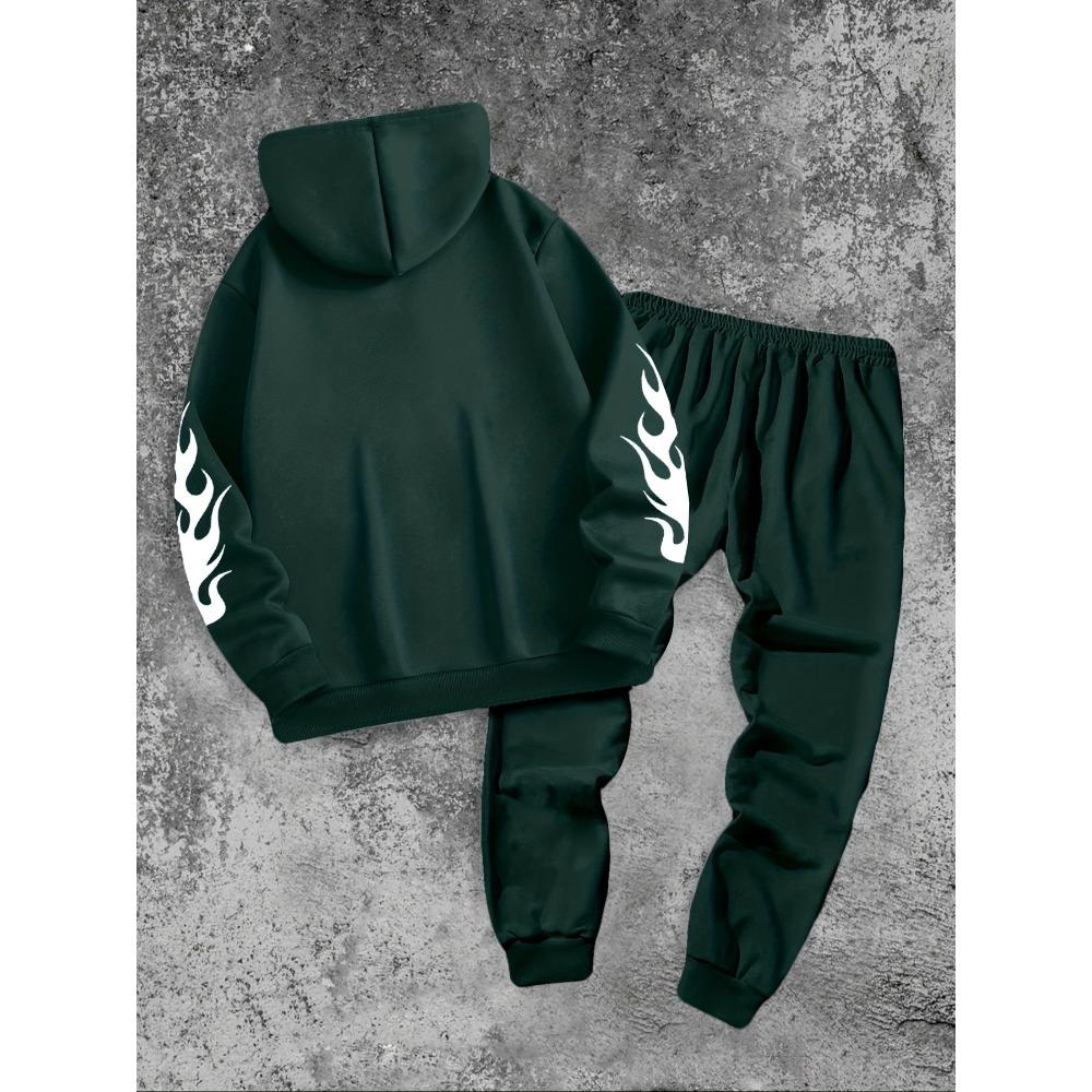 Men's Casual Pullover, Spring and Autumn Long Sleeved Sportswear Set, Casual Classic Cool Street Style, Suitable for Outdoor Wear