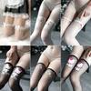 White Lace Lolita Thigh-High Women's Long Stockings - Japanese Half-Leg Style
