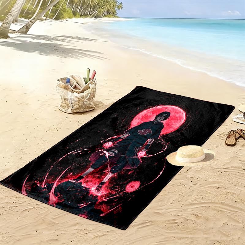 1pc Naruto Beach Towel Ideal Birthday Gift For Family, A Vibrant Beach Towel Suitable for Outdoor Activities