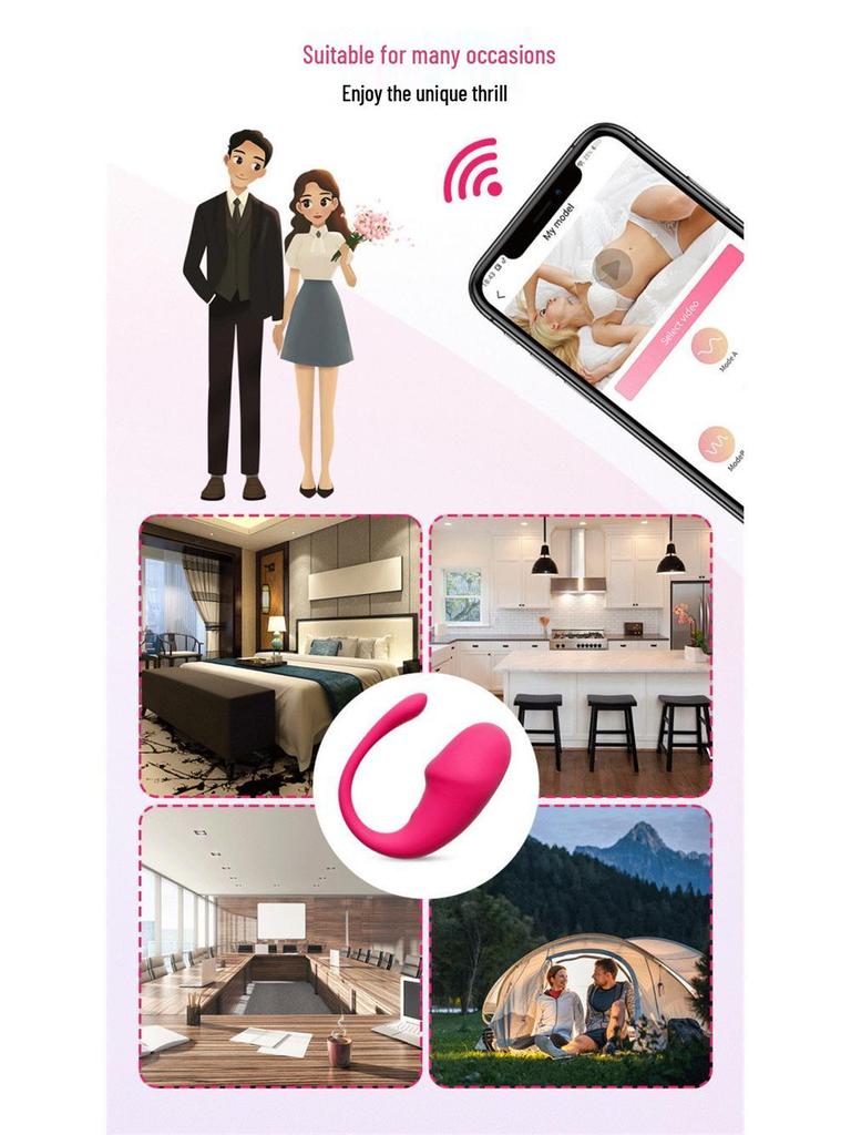 Remote-Controlled Wearable Vibrator for Women - Compact Adult Toy for Female Pleasure