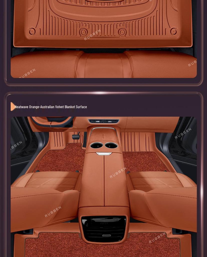 Deep Blue S05 Car Floor Mats: TPE Full Surround, Fits 26 Models, Customizable Car Accessories.