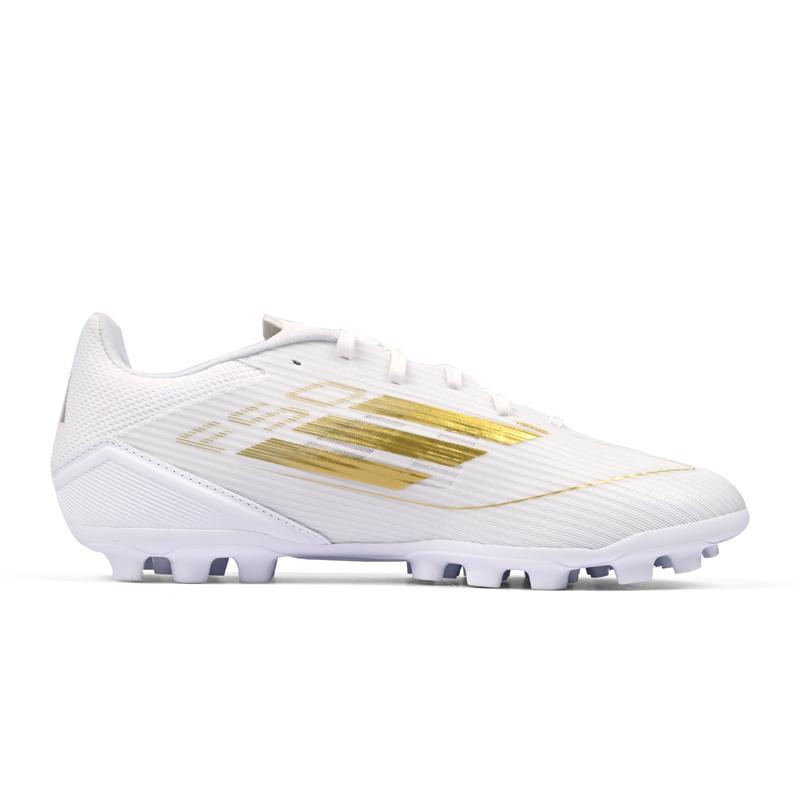 Adidas F50 League AG Kunstrasen-Fußballschuhe Unisex Weiß Gold Sneaker IH5811