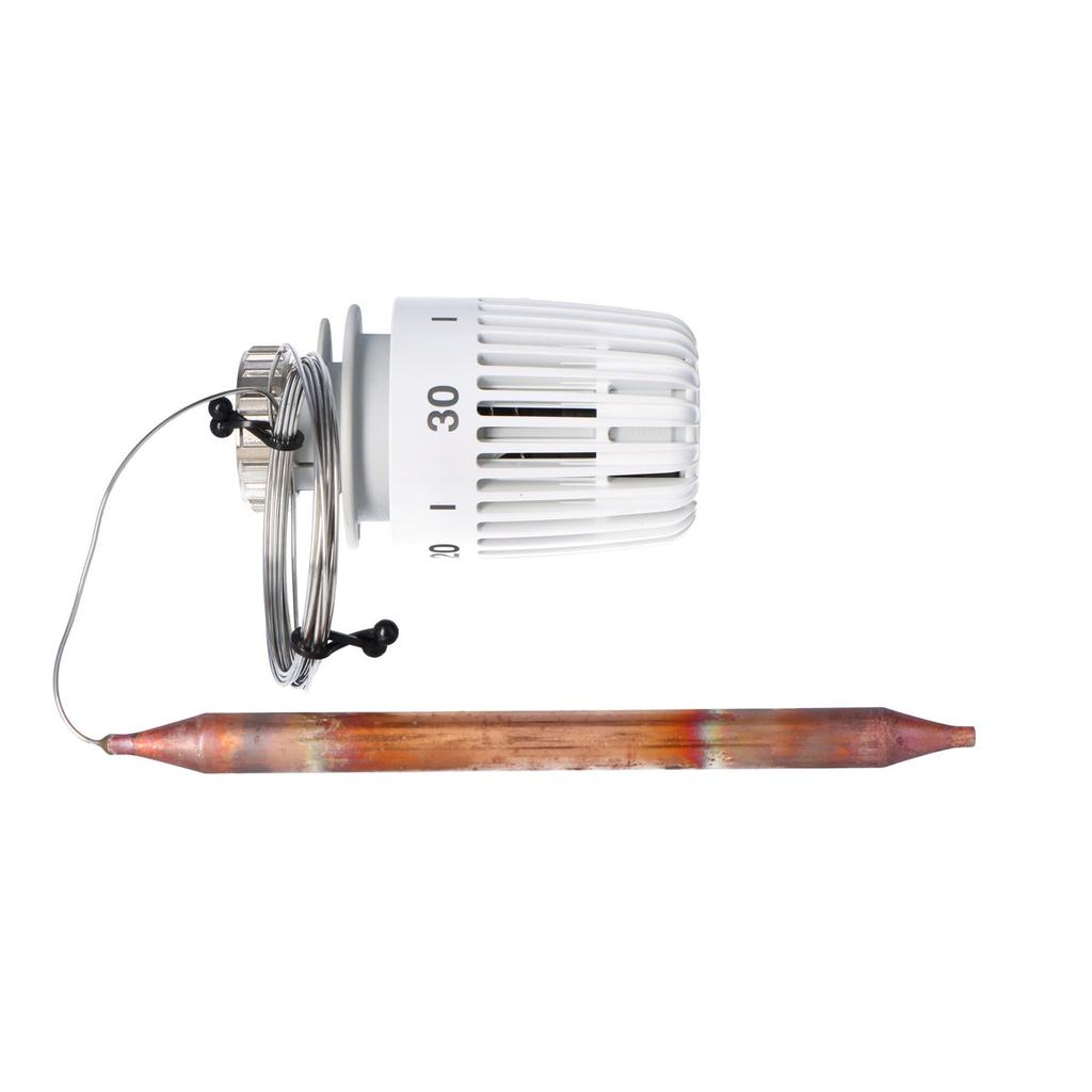 Thermostatic Head K with a Housing with a High Conductivity Coefficient and a Spring