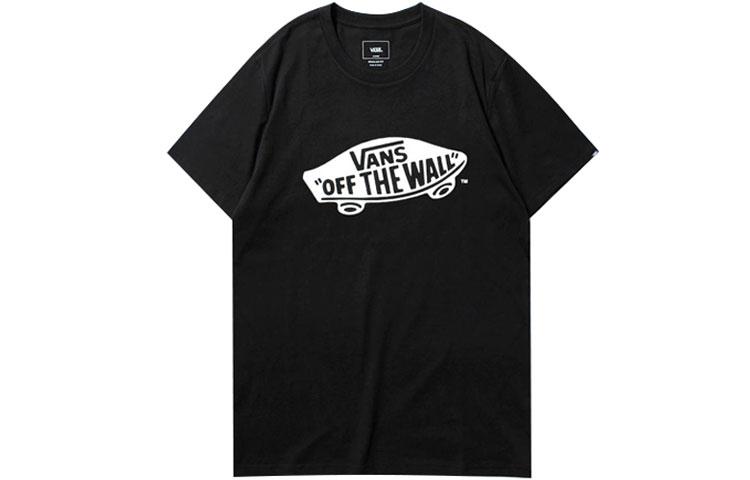 Vans TEE SS T Shirts Unisex Crew Neck Moderate Straight Fit VN0A4MM7BLK S