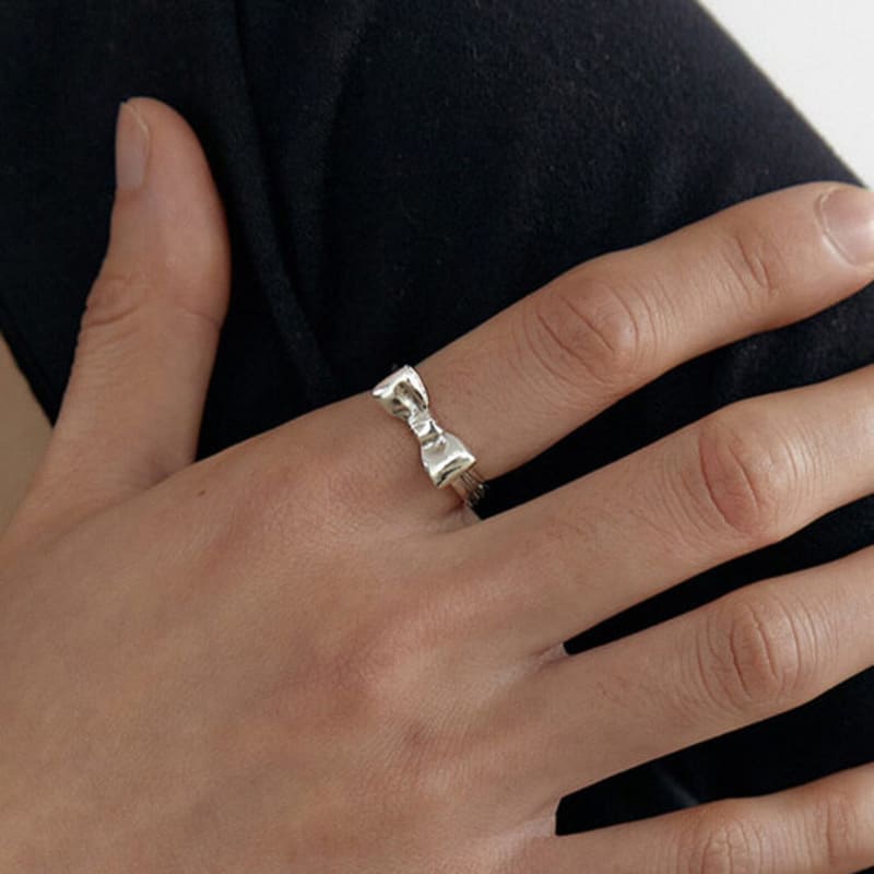 clemence jewelry mini ribbon ring R021_S&M