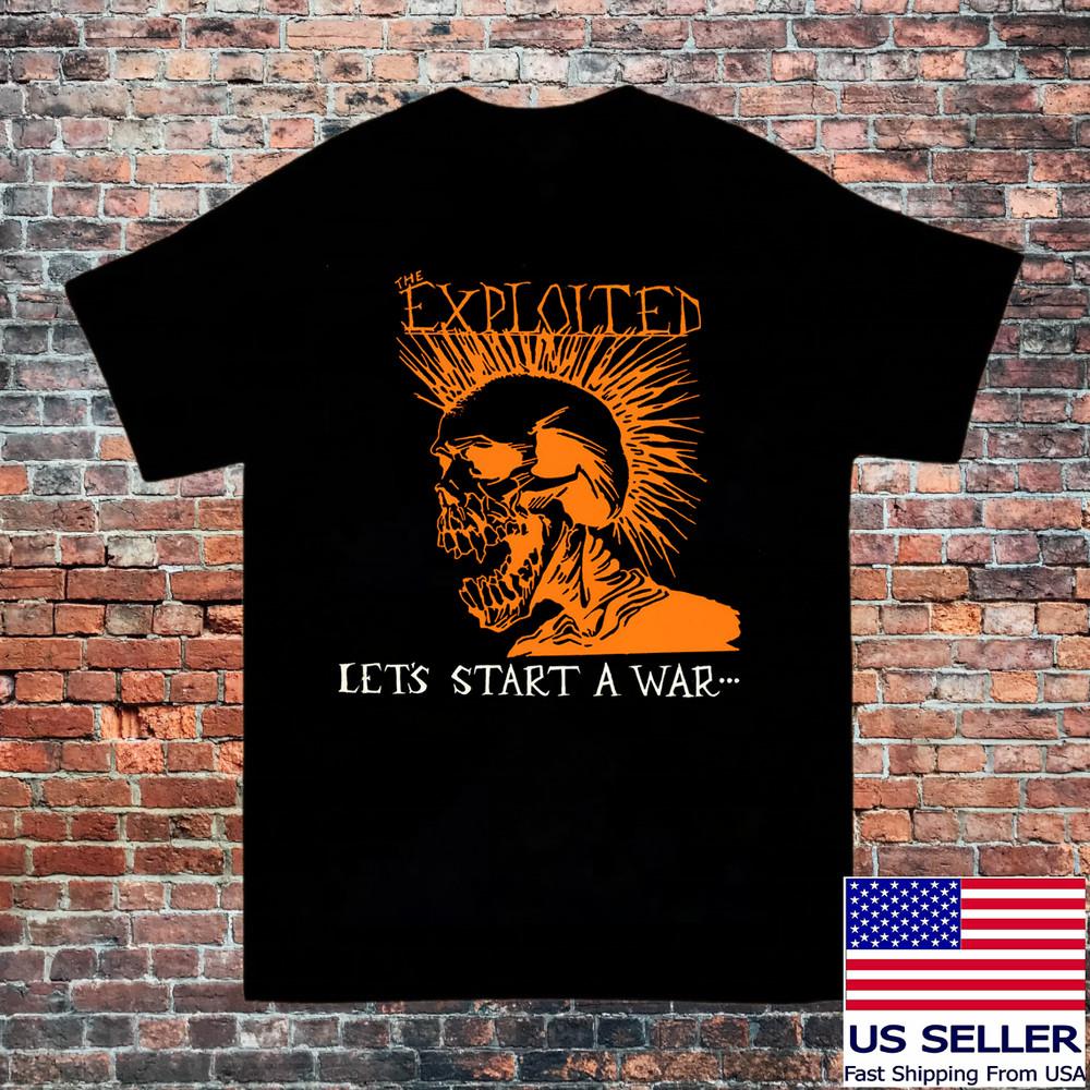 THE EXPLOITED BAND Let#039;s Start a War T Shirt Size S5XL ET1054 Unisex T-Shirt S