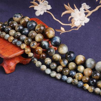 Natural Dreamy Amber Loose Stone Round Beads for Jewelry Making 15'' Strand 4/6/8/10/12mm