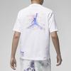 Jordan Next Stop Dongdan Series Cloud Logo Print Round Neck Short Sleeve Drop Shoulder T-Shirt Men Tops White FD6555-100