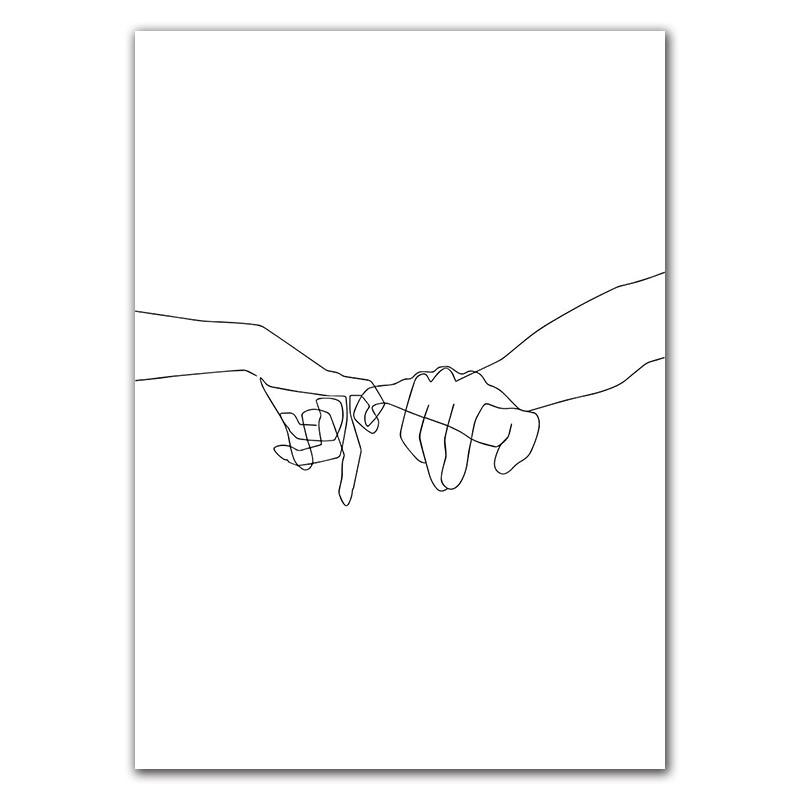 Nordic Minimalist Figures Line Art Sexy Woman Wall Canvas Painting Girls Drawing Posters And Prints Decor For Living Room HD0095