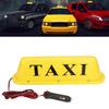 12V LED Magnetisches Taxi Schild Dachaufbau Auto Super Helle Licht Lampe mit Zigarettenanzünder(Gelbes Gehäuse)