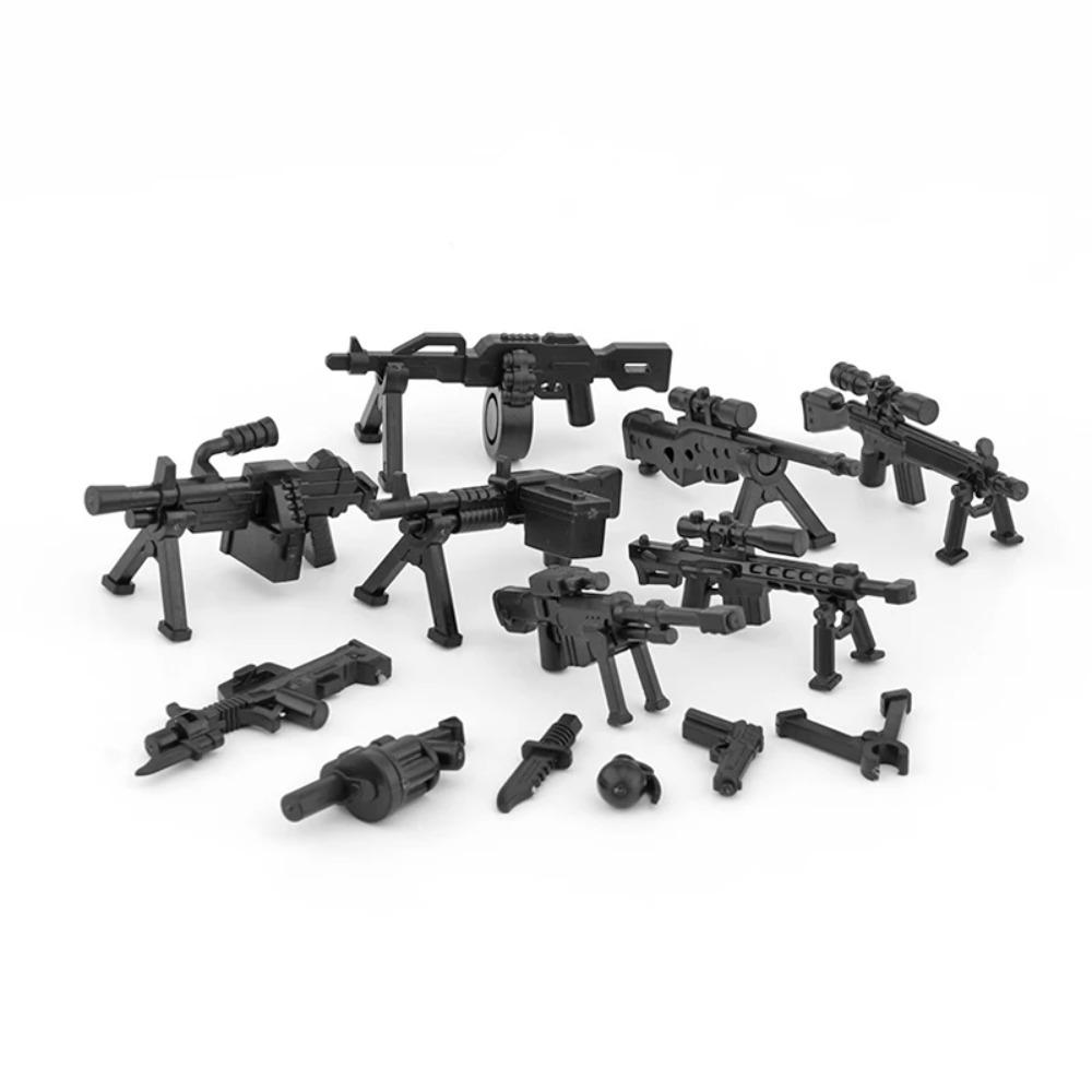 25/50/100/200Pcs Military SWAT Gun Cannon Building Blocks Weapon Army Police MOC Figure DIY Accessories Model Bricks DIY Toys