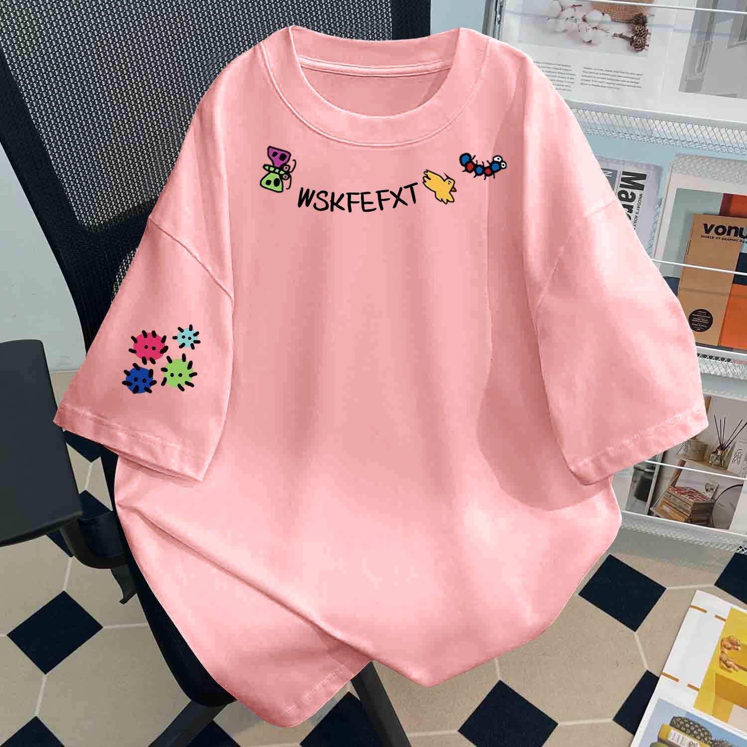 

Унисекс футболка Харадзюку из чистого хлопка с коротким рукавом, уникальный забавный принт, новый летний топ с круглым вырезом 3XL