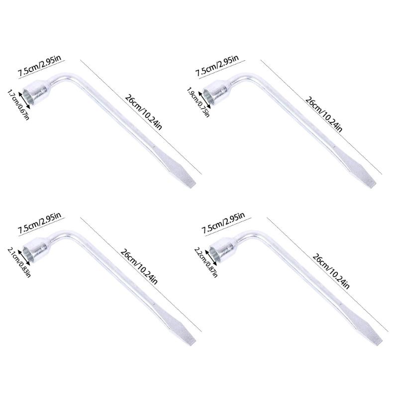 Universal Tire Lever and Socket Wrench Set Design for Car Motorcycle Maintenance Metal Construction