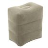 Inflatable Foot Rest Promote Blood Circulation Relieve Fatigue PVC Flocking Inflatable Footrest Cushion for Travel Dark