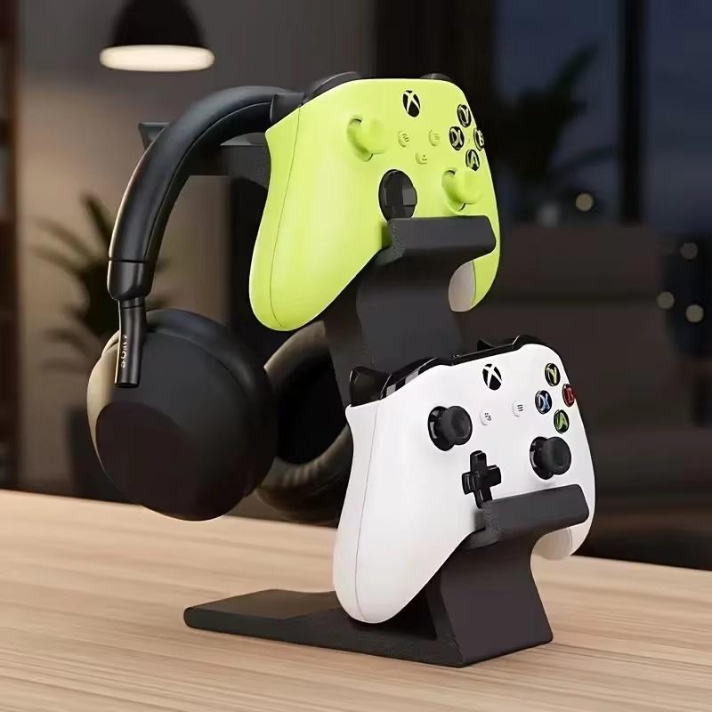 Universel Dobbelt Spilcontroller og Hovedtelefonholder Multifunktionel Opbevaringshylde til Gaming Hovedtelefoner og Joysticks