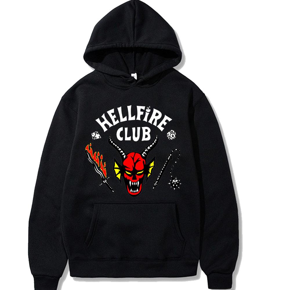 

Fashion Hellfire Club Hoodies for Men Women Harajuku Casual Sweatshirts Unisex Long Sleeve Pullover Hoodie Streetwear XS