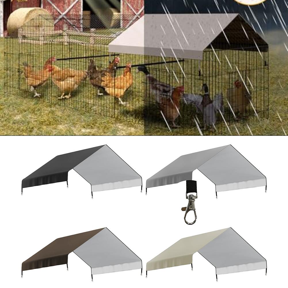 PE Covered Chicken Roof for Outdoor Enclosures 20x15x5cm Oxford Fabric Build