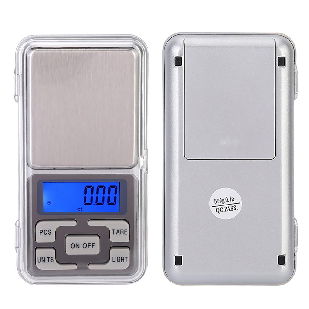 500g 0.1g Portable Mini Pocket Scale Digital Electronic Food Scale with Backlight High Accuracy