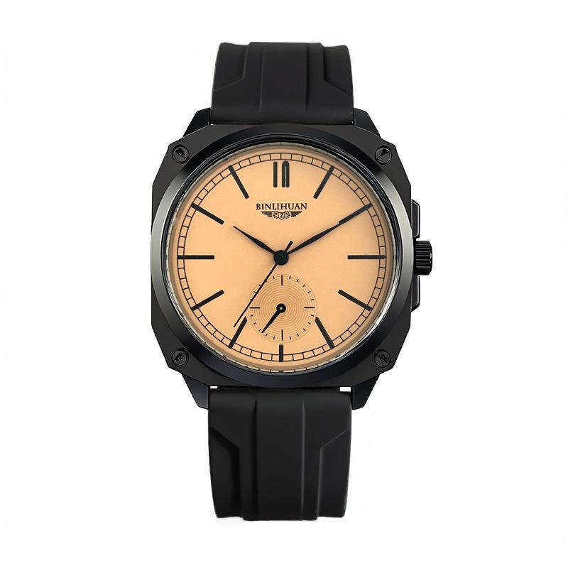 Simple Men Leather Watch Sport Quartz Movement Wristwatch