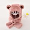 Kids Hat Scarf Set Thermal Fleece Set Winter Ear Protection Baby Toddler Cold Weather Beanie Neck Warmer Soft Warm Set Windproof Infant Cap