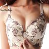FallSweet Stickerei-BH für Damen, sexy Push-Up-Büstenhalter, CD-Cup-Unterwäsche