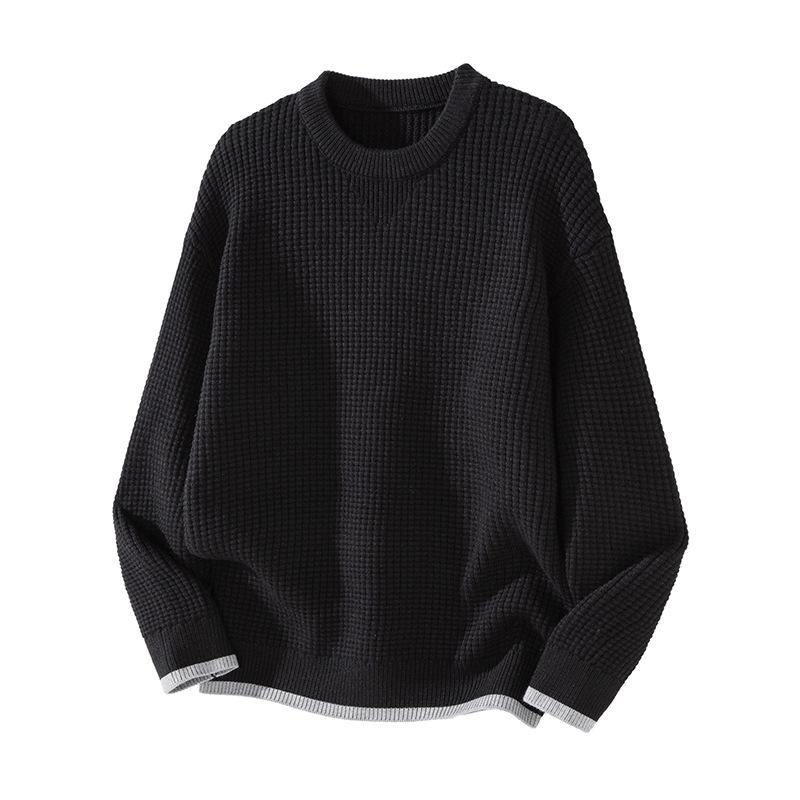 

Mu Yuan Men s American Style Layered Waffle Knit Two-Piece Sweater - Autumn/Winter Collection 2XL (160-180 jin)