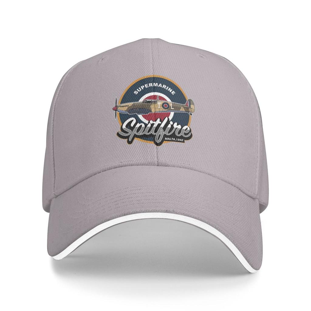 Supermarine Spitfire Print Baseball Caps Unisex Adjustable Sandwich Hat Vintage Outdoor Summer Travel Sun Snapback Cap Outlet