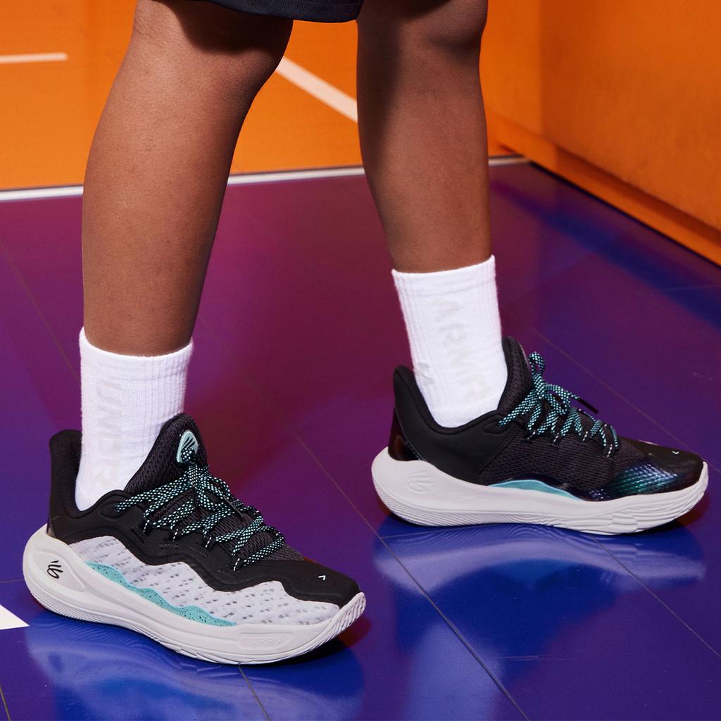 Curry Brand Curry Flow 11 GS Dub Nation Kids Sneakers Blue White Royal 3026619-100