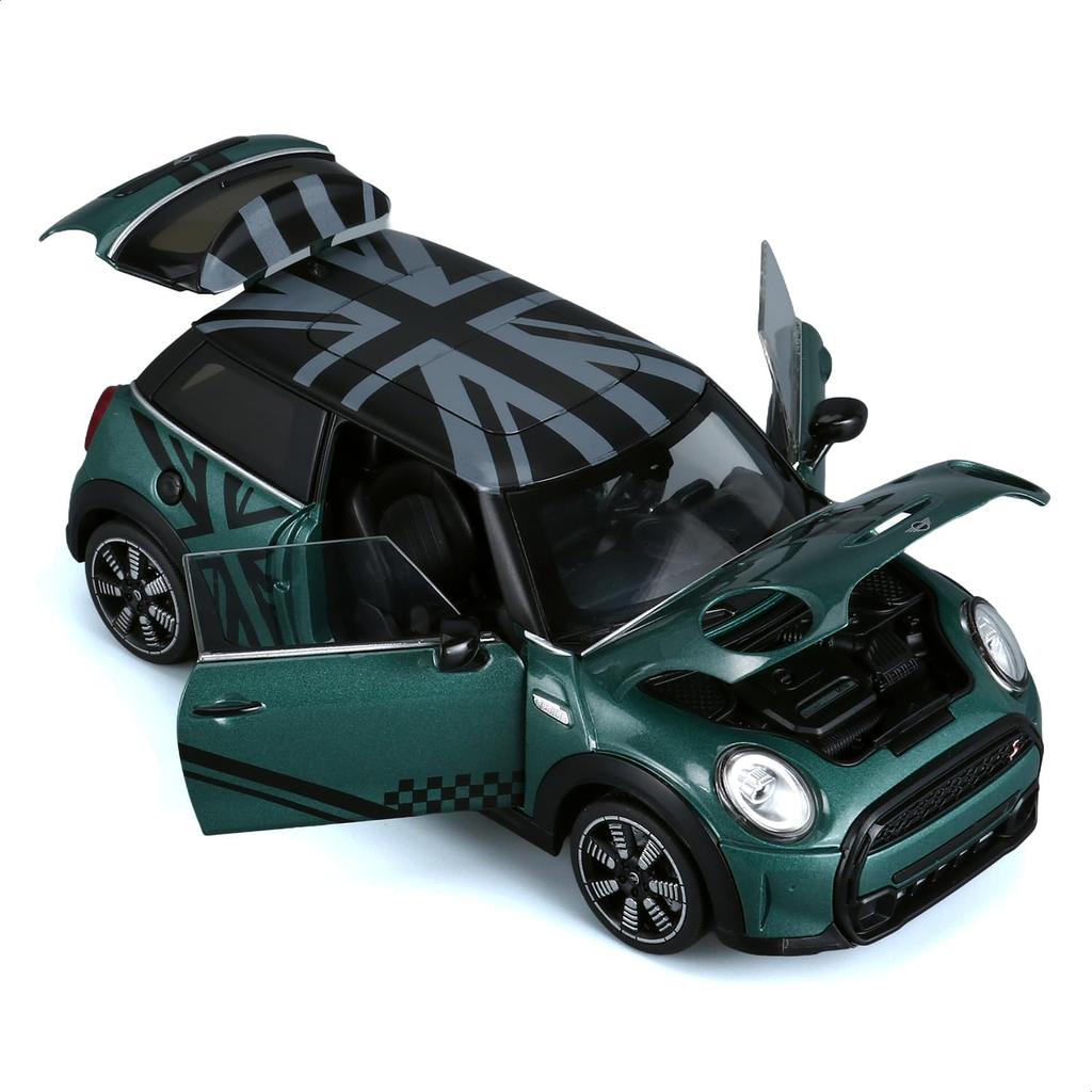 Heimanba BMW MINI Cooper S Diecast Model Car H2761 1/24 / (Green (FLAG) GN)