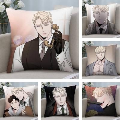 BL M-Manhwa Anime Kissenbezug Plüschstoff Weicher Kissenbezug Beidseitig bedruckt Kissenbezug Haushaltsgeschenke