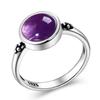 Anello in Occhio di Tigre Naturale Gioielli per Donna Argento Sterling 925 Elegante Anniversario Fidanzamento Matrimonio Regali Ametista