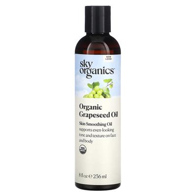 Sky Organics, Olio di Semi d'Uva, 100% Puro e Naturale, 8 fl oz (236 ml)