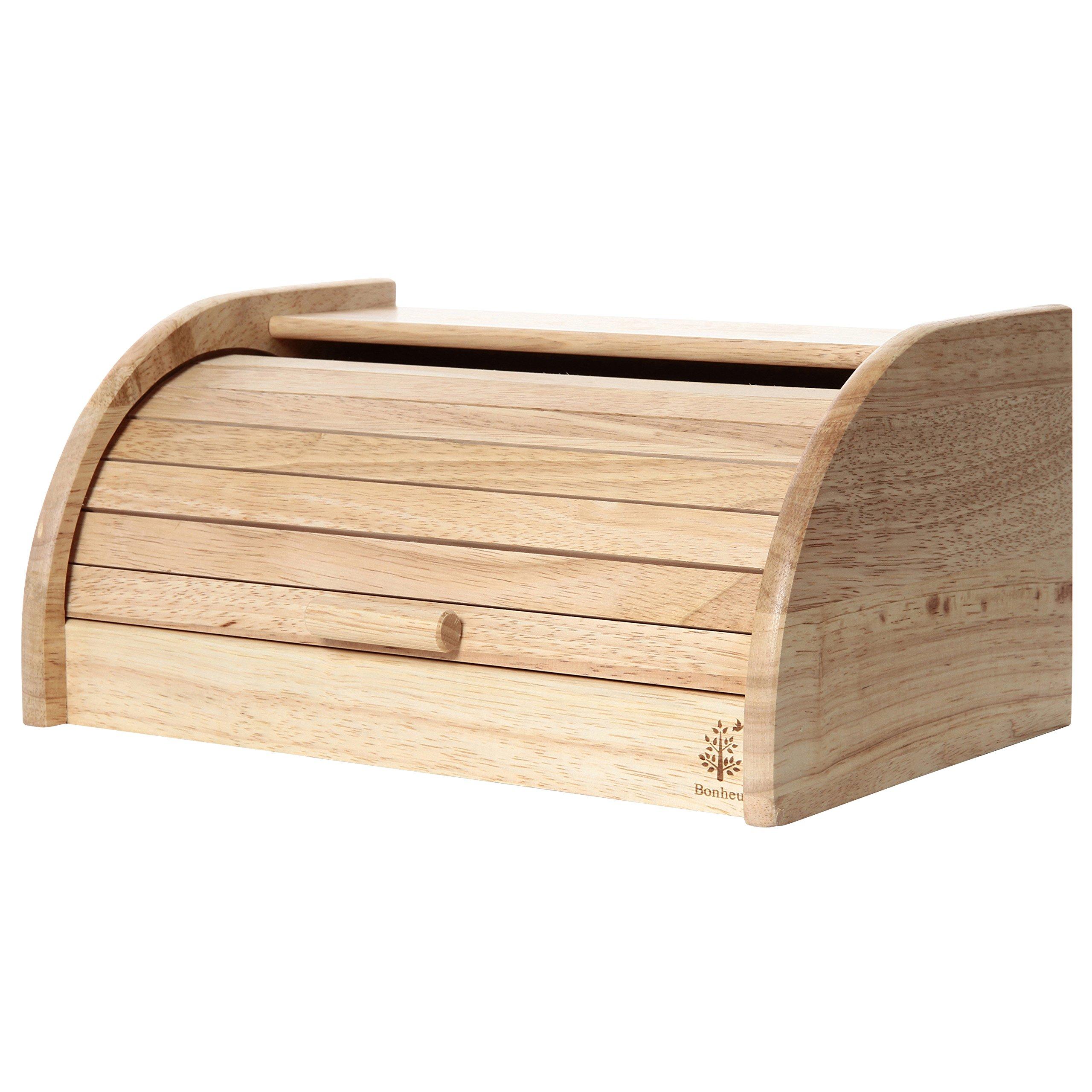 

Fuji Boeki Bread Case, 33cm Wide x 23cm Deep x 16cm High, Natural Wood, Kitchen Storage, Bread Storage Case, Bonheur, 94381