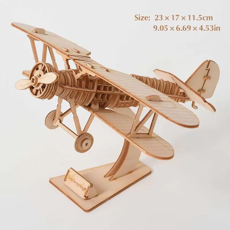 3D Puzzles For Kids Wooden Assembly Car Airplane Animal Model Puzzle Toy For Adults Diy Stem Toy Gifts For Teens Boys And Girls