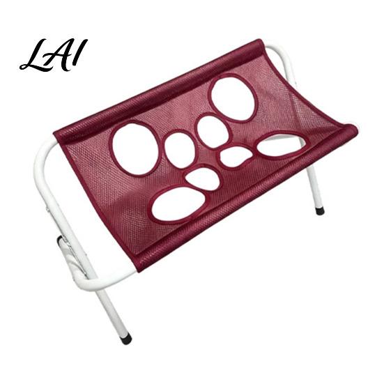 Dog Grooming Hammock Stand Stand Foldable Cat Bath 8-Hole Pet Mesh Bathing Sling Washing Station for Small Medium Dogs Nail Trimming And Professional