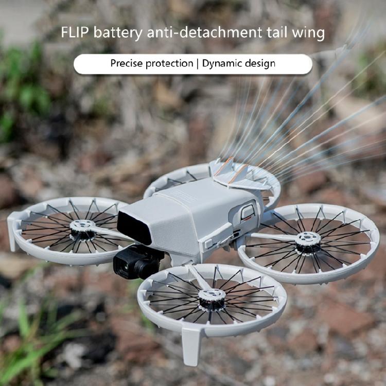 Lightweight ABS Tail Protector Secure Clip Structure Drones Battery Lock Cover Heat Dissipation Housing for FLIP