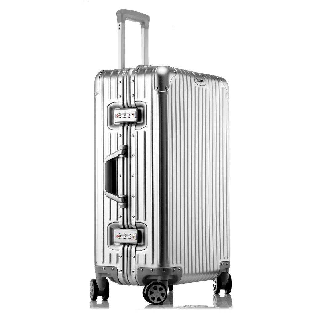 20" Classic Aluminum-Magnesium Alloy Suitcase with Customs Lock