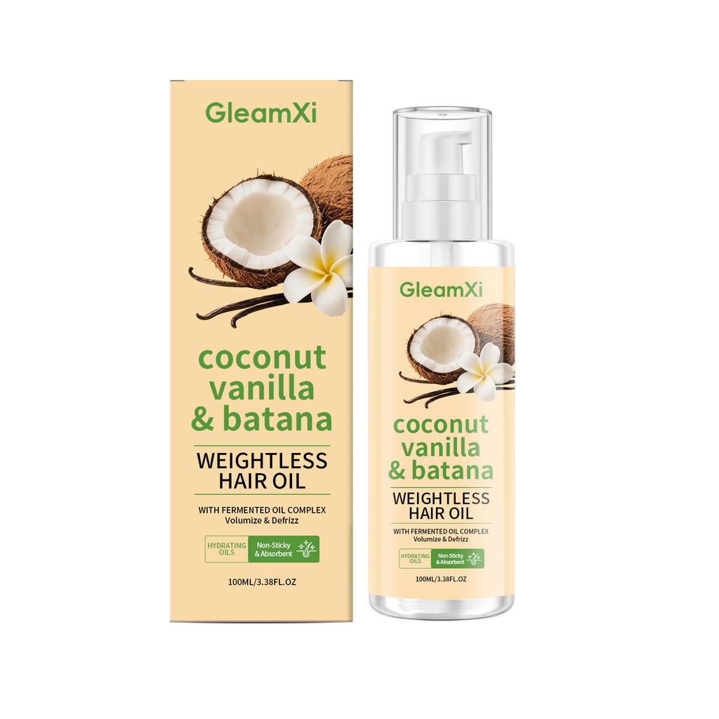 GleamXi Lightweight Hair Oil for Frizz Control, Smooth & Shine