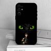 Funda de Teléfono de H-Hipo y Chimuelo Para Samsung S25,S24,S21,S22,S23,S30,Ultra,S20,Plus,Fe,Funda Negra de Silicona Blanda