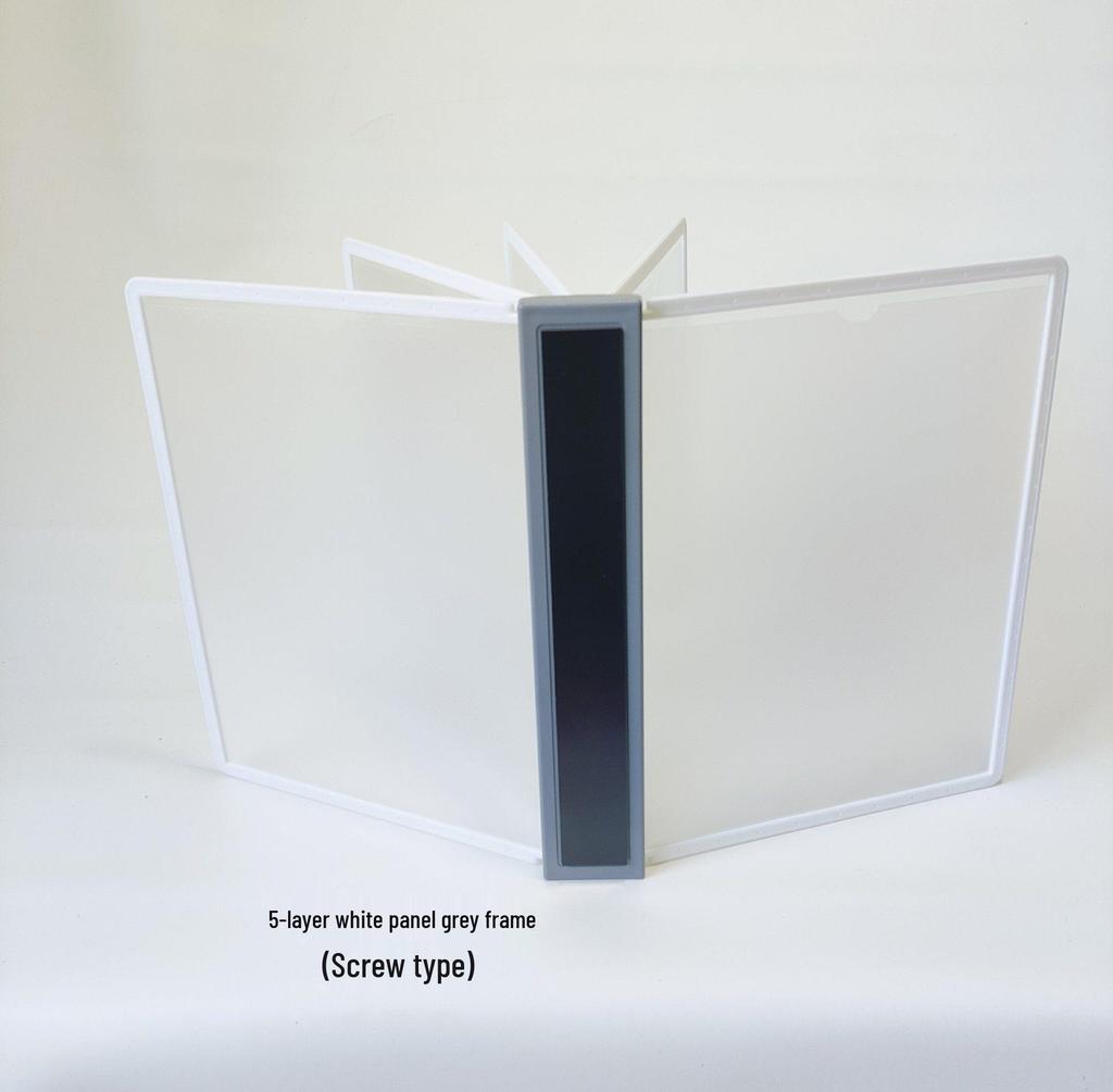Wall-Mounted Magnetic A4 Flip Folder Document Organizer Display Stand